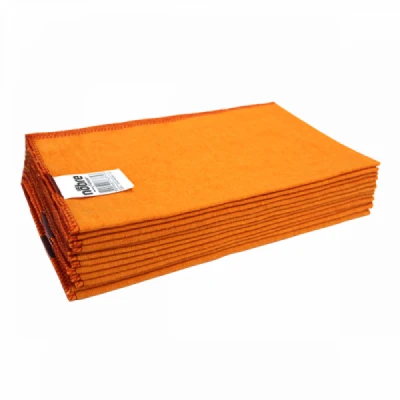 Pano de Limpeza Flanela 28x28cm Laranja Nobre 2951