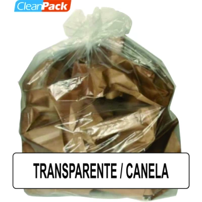 Saco de Lixo Rec Transparente (Canela) REF 150-08 90cm x 100cm C/50 BDGPLAST Extra Forte