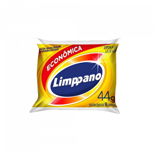 Esponja para Limpeza Lã de Aço 44gr Pacote C/8 Unidades Limppano