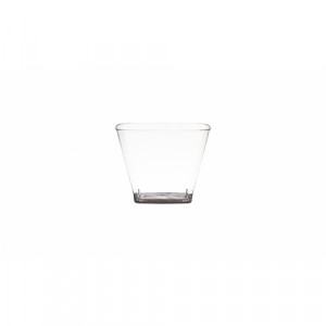 Copo Plástico Cristal-PS 180ml Pote Sobremesa Pacote C/10 PT-180 Strawplast