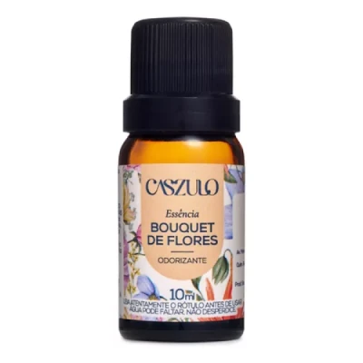 Aromatizante Essência para Difusor Frasco 10ml Via Aroma Caszulo Bouquet de Flores