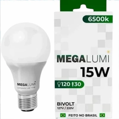 Lampada LED 220V 15W Luz Branca Megalumi (TBS)