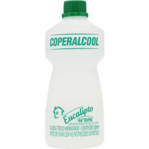 Álcool Líquido 46,0 INPM Frasco 500ml Eucalipto Coperalcool