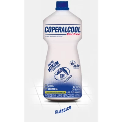 Álcool Líquido 46,0 INPM Frasco 1 Litro Tradicional Coperalcool