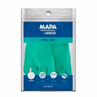 Luva Multiuso Látex Forrada Mucambo-250 Verde C/1 Par Tamanho=G Nobre  2875