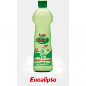 Álcool Gel 65,0 INPM Frasco 500gr Zulu Eucalipto (Coperalcool)