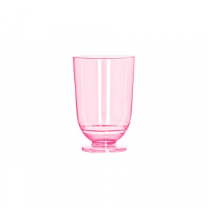 Copo Plástico Cristal-PS  50ml Taça Licor C/10 TCNR-050 Rosa Neon Strawplast