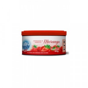 Desodorizador Automotivo Gel 60gr Domline Ultra-Fresh Morango