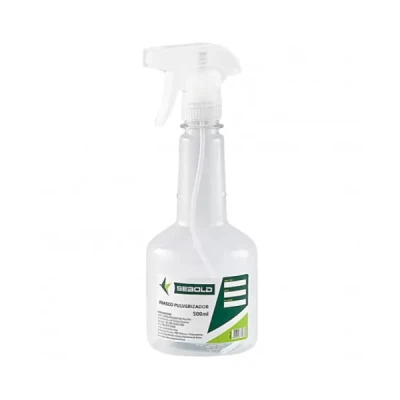 Pulverizador Plástico com Gatilho 500ml Pet Transparente Sebold 0277