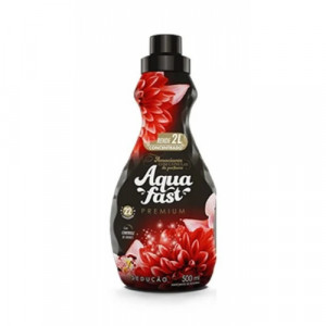 Amaciante Roupas Perfumado Concentrado Frasco 500ml Promo Aquafast Vermelho Sedução