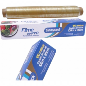 Filme PVC (28cm x 100m) Bompack