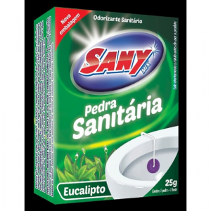 Pedra Sanitária 25gr com Suporte Plástico Sany-Mix  Eucalipto