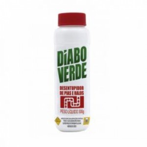 Limpador Desincrustante Diabo-Verde Desintupidor Granulado Pote 300gr