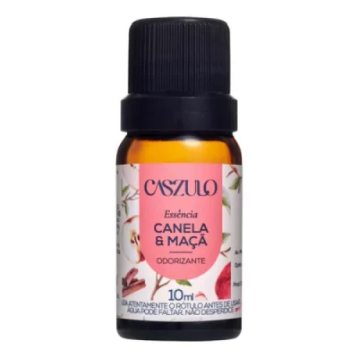 Aromatizante Essência para Difusor Frasco 10ml Via Aroma Caszulo Canela e Maçã